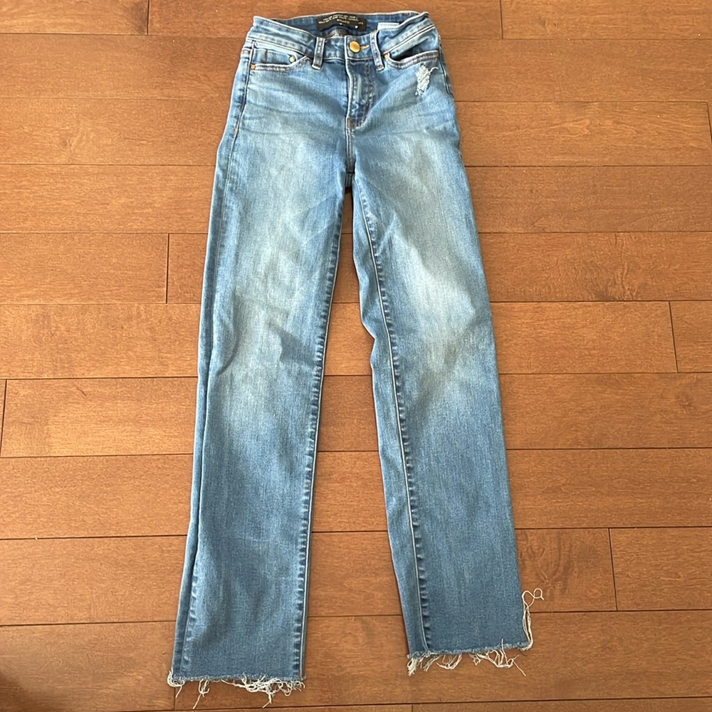 RW&Co High Rise Straight Leg Crop Length Jeans